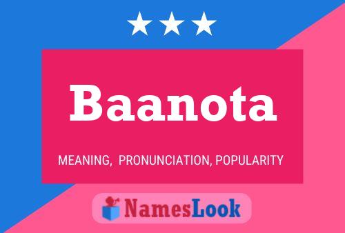 Baanota Name Poster