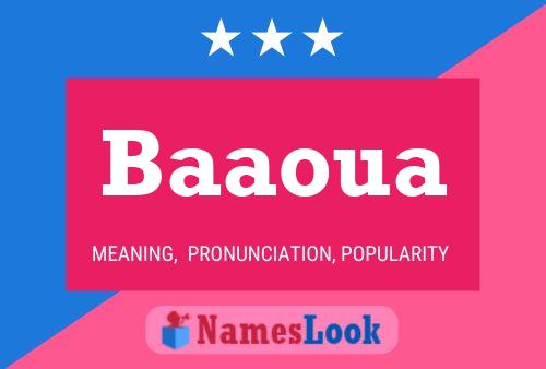 Baaoua Name Poster