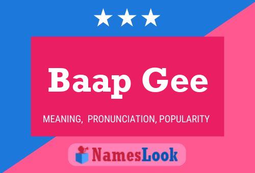 Baap Gee Name Poster