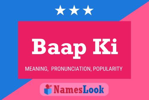 Baap Ki Name Poster