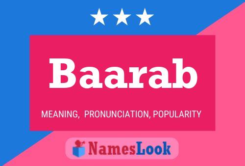 Baarab Name Poster