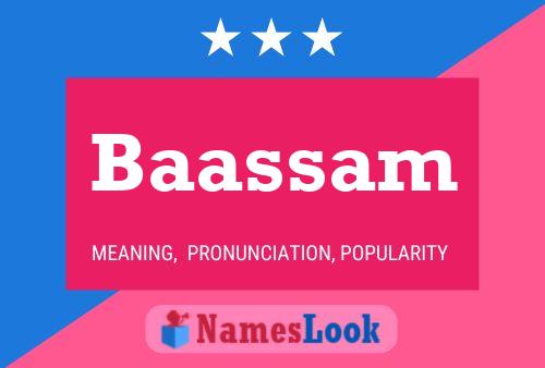 Baassam Name Poster