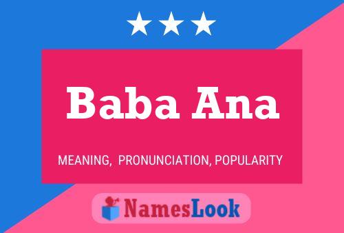 Baba Ana Name Poster