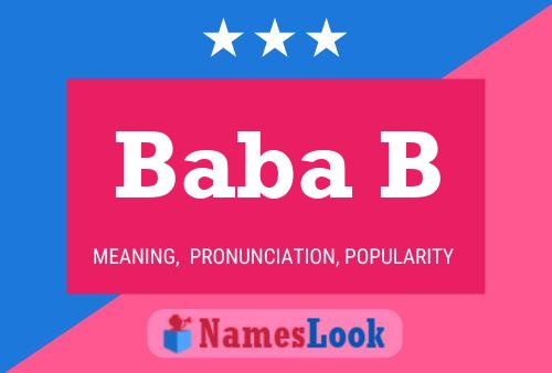 Baba B Name Poster