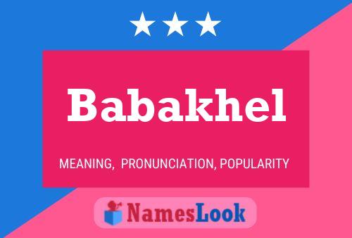 Babakhel Name Poster