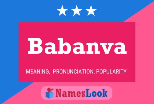 Babanva Name Poster