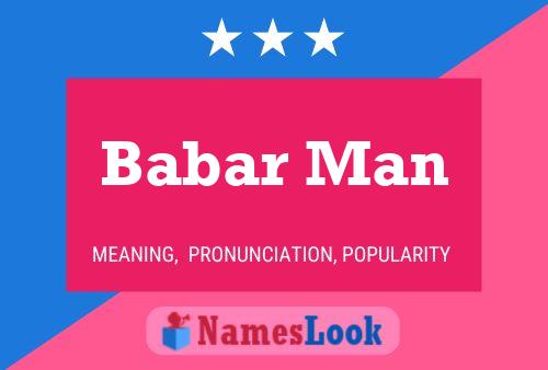 Babar Man Name Poster