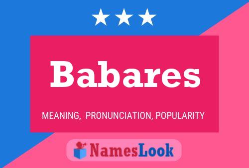 Babares Name Poster