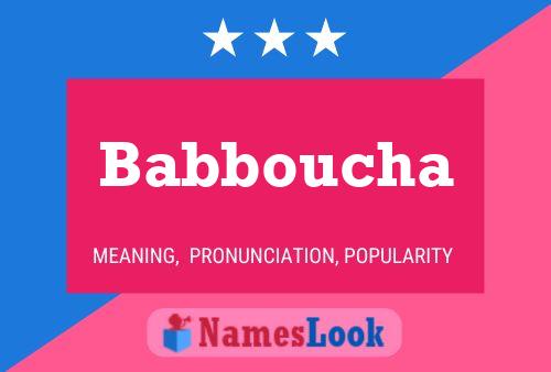 Babboucha Name Poster