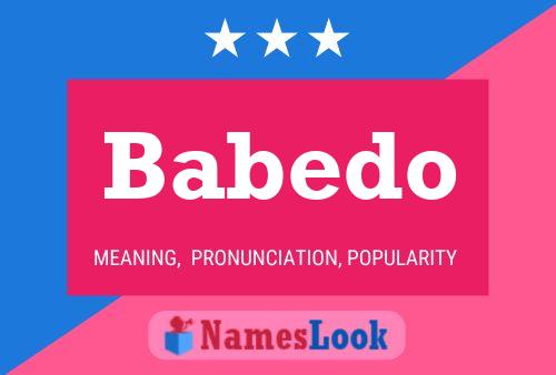 Babedo Name Poster