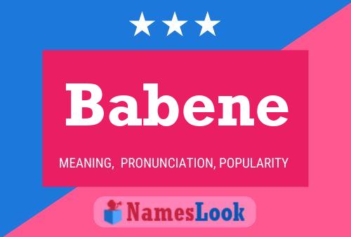 Babene Name Poster