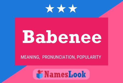 Babenee Name Poster