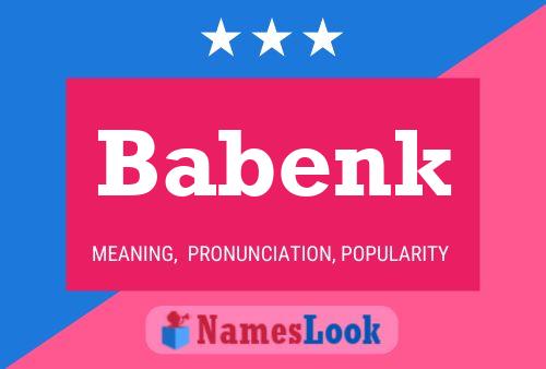 Babenk Name Poster