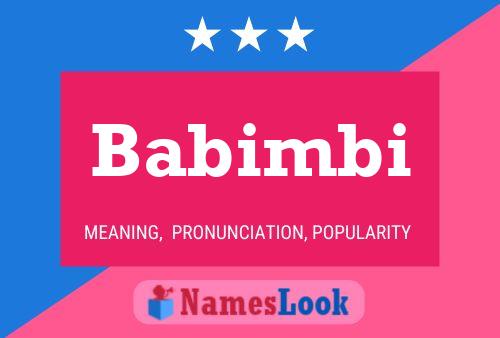 Babimbi Name Poster