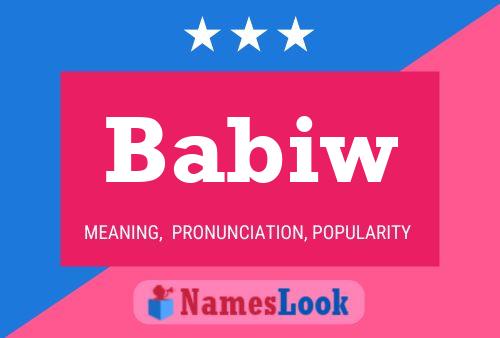 Babiw Name Poster