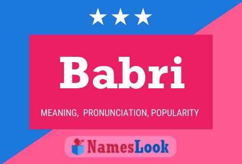 Babri Name Poster