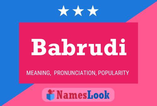 Babrudi Name Poster