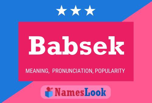 Babsek Name Poster