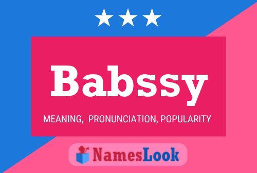 Babssy Name Poster