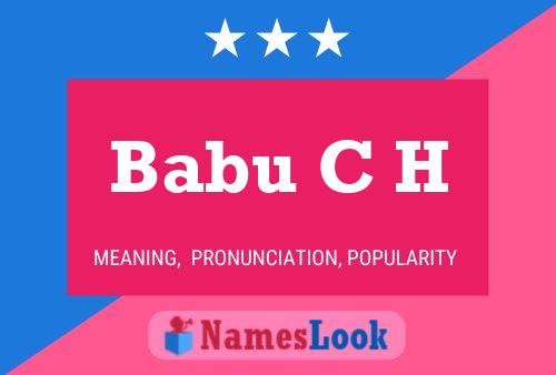 Babu C H Name Poster