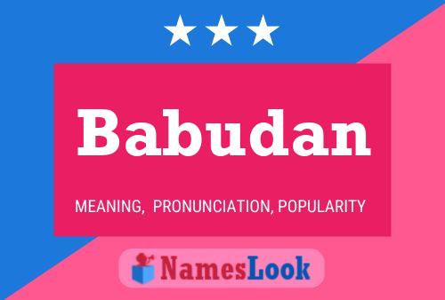 Babudan Name Poster