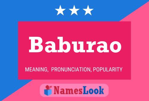 Baburao Name Poster