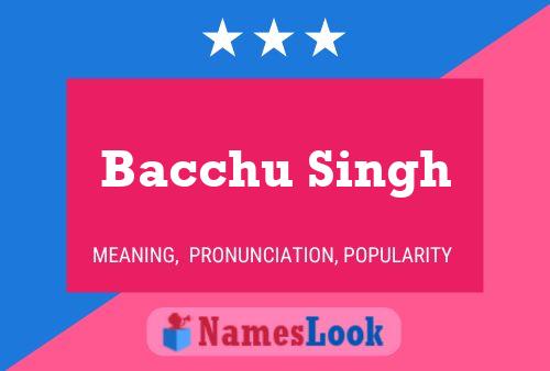 Bacchu Singh Name Poster