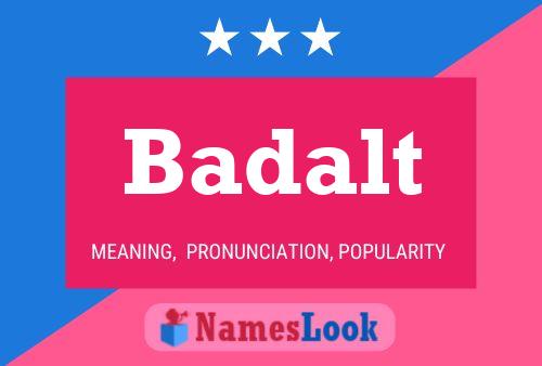 Badalt Name Poster