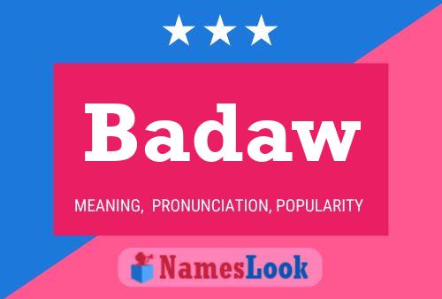 Badaw Name Poster