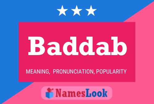 Baddab Name Poster