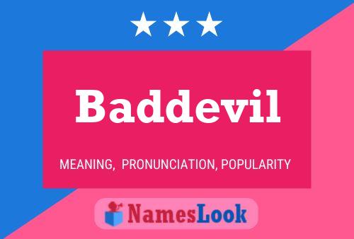 Baddevil Name Poster