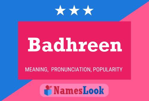 Badhreen Name Poster