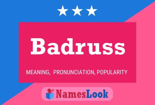 Badruss Name Poster