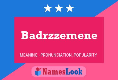 Badrzzemene Name Poster