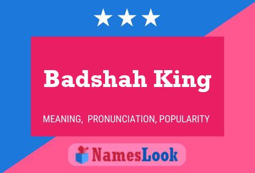 Badshah King Name Poster