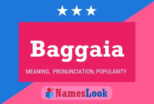 Baggaia Name Poster