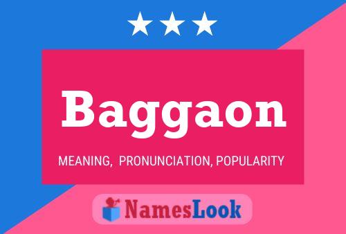 Baggaon Name Poster