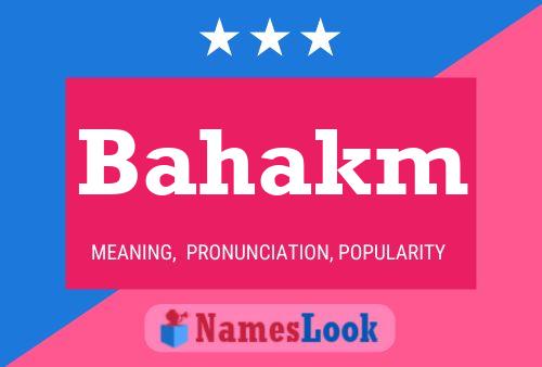 Bahakm Name Poster