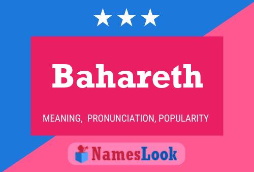 Bahareth Name Poster