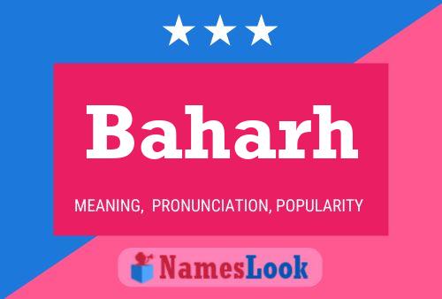 Baharh Name Poster