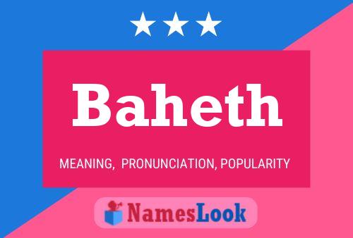 Baheth Name Poster