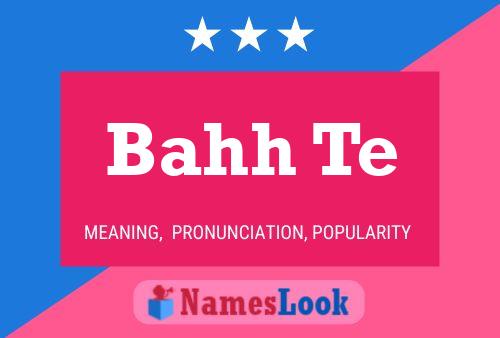 Bahh Te Name Poster