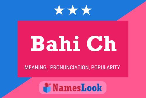 Bahi Ch Name Poster