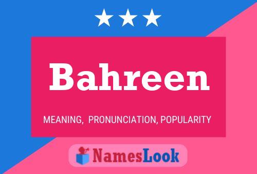 Bahreen Name Poster