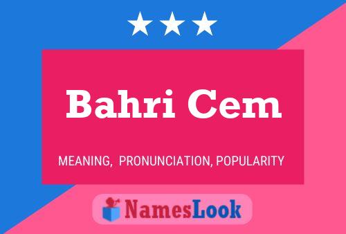 Bahri Cem Name Poster