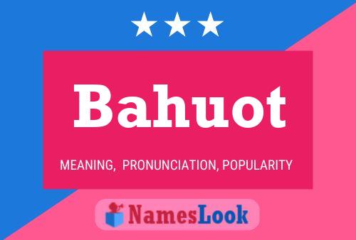 Bahuot Name Poster