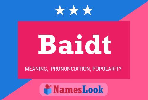 Baidt Name Poster