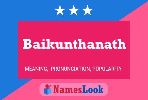 Baikunthanath Name Poster