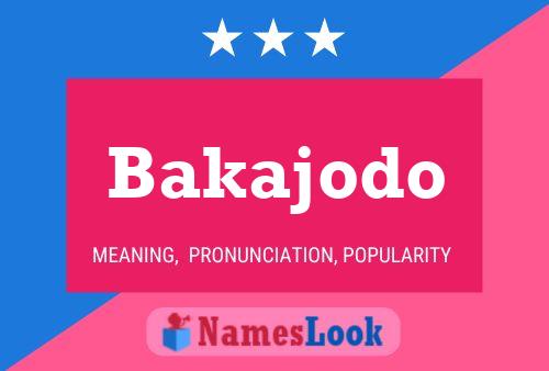 Bakajodo Name Poster