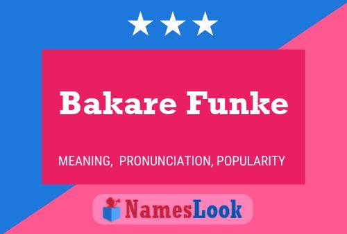 Bakare Funke Name Poster